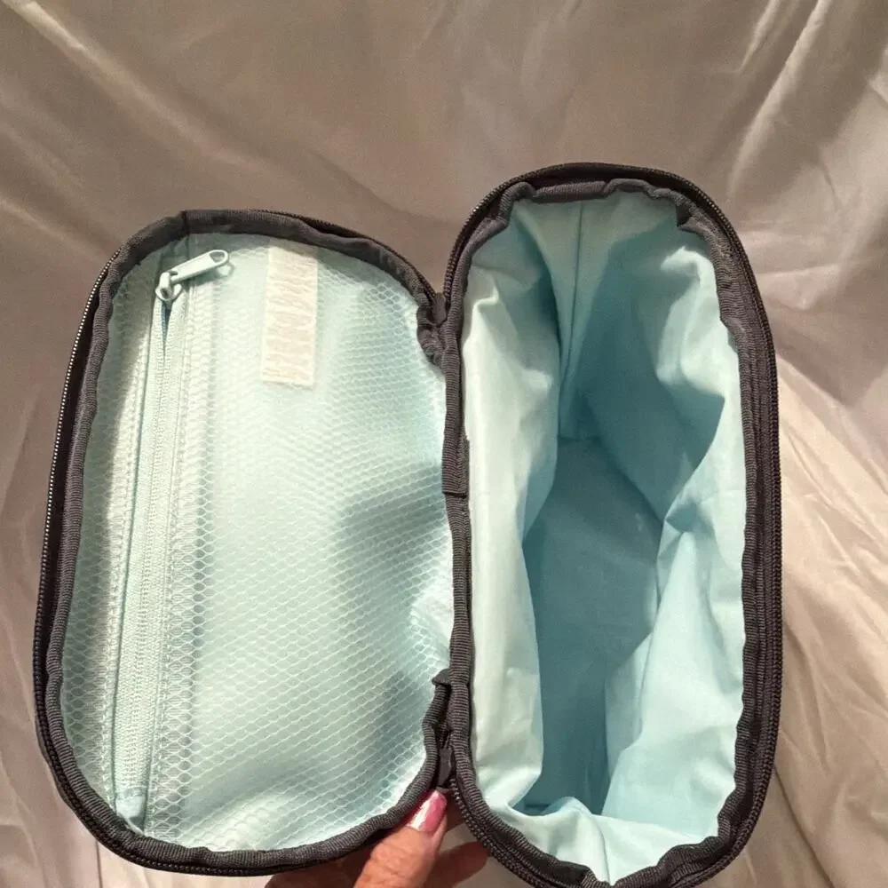 Hydro Flask Insulated Lunch Bag Box Tote Gray/Light Blue Work Back To School